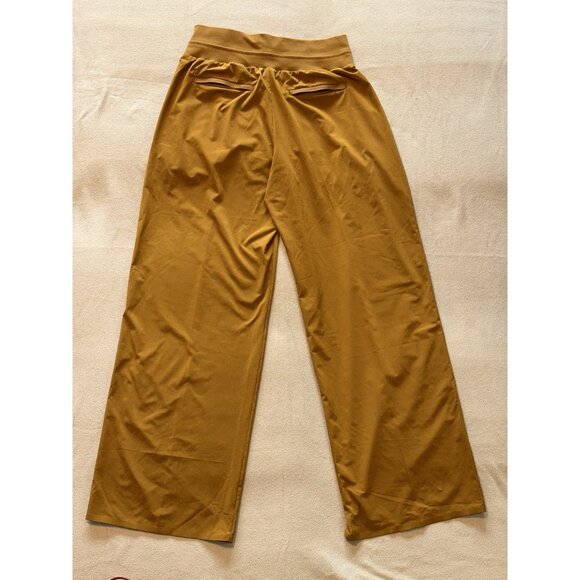 Athleta Nolita Wide Leg Pants in Brass Yellow - Picture 2 of 9